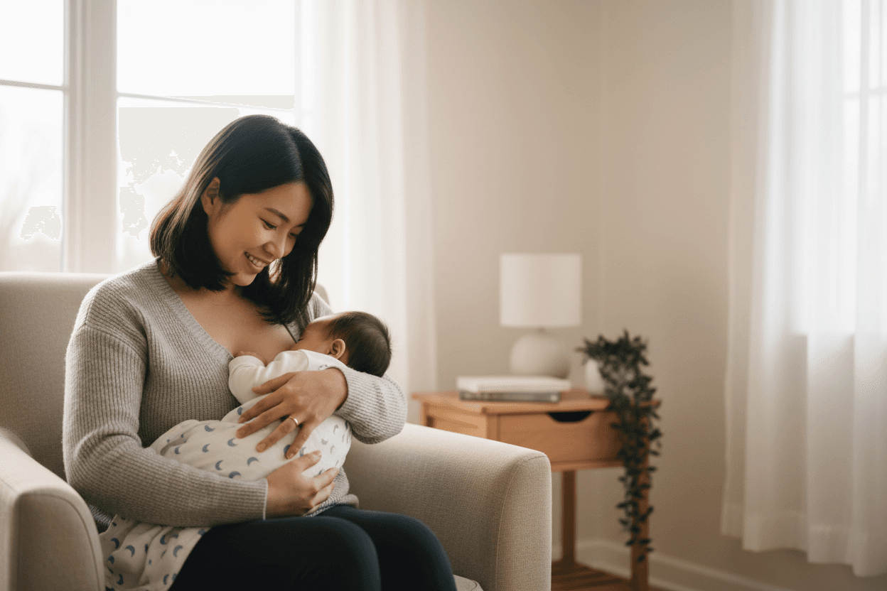 Mẹ cho con bú