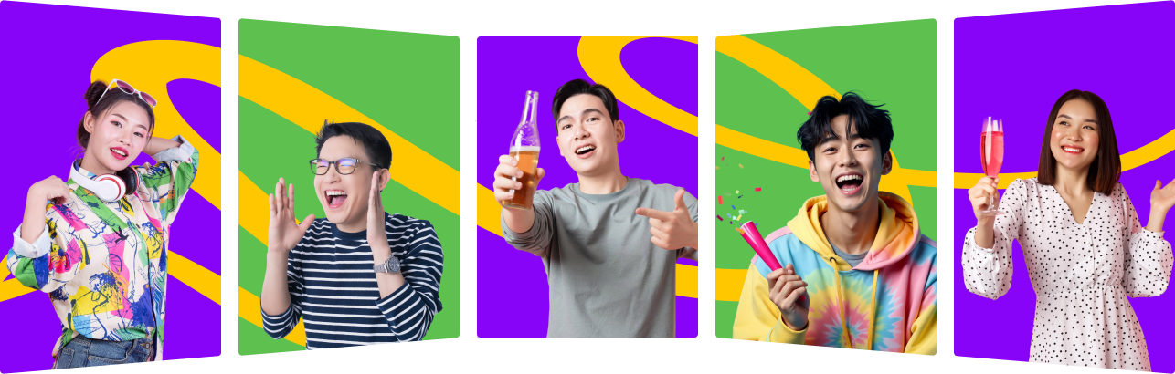 Party On Group Banner